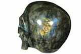 Realistic, Hollowed-Out Polished Labradorite Skull - Sale Price #127582-5